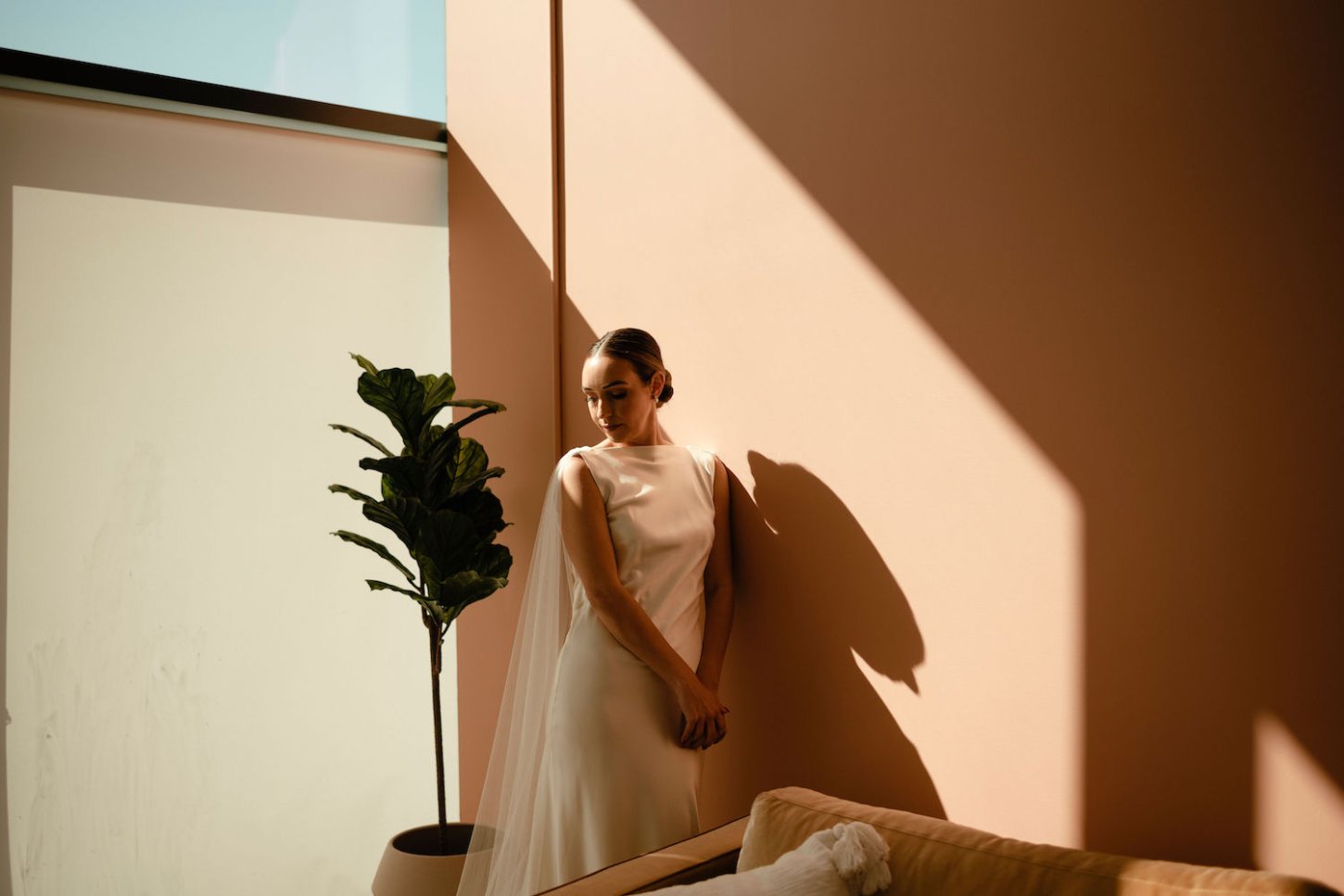 That late afternoon light shining through our bridal suite windows